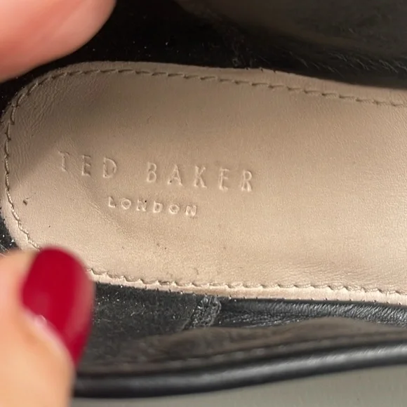 Ted Baker Norha Imitation Leopard Print Bow Pony Hair Ballerina Pump Sz 38 / 7.5 - Picture 2 of 8